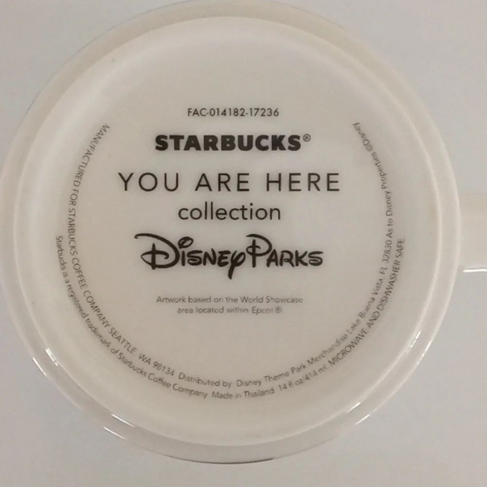 Disney Parks Starbucks Epcot You Are Here 2017 Mug - Picture 4 of 5
